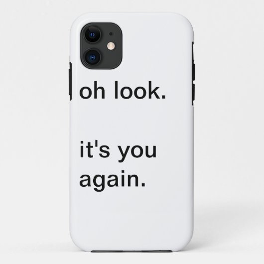 O kijk. Jij bent het weer. Case-Mate iPhone Case (Achterkant)