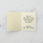 O kleine stad Bethlehem Feestdagen Kaart (Binnen)