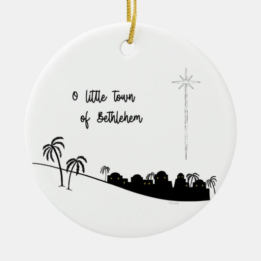 O Kleine stad van Bethlehem 2 Ornament (Voorkant)