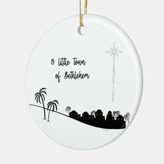 O Kleine stad van Bethlehem 2 Ornament (Links)