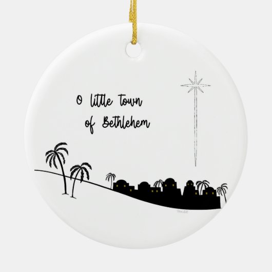O Kleine stad van Bethlehem 2 Ornament (Achterkant)
