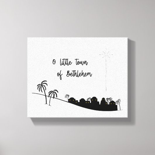 O Kleine Stad van Bethlehem Verpakte Canvas Art (Voorkant)