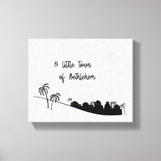 O Kleine Stad van Bethlehem Verpakte Canvas Art Afdruk