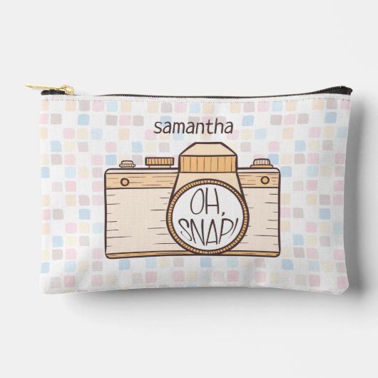 O, knap! Gele Pastel Camera Etui (Voorkant)