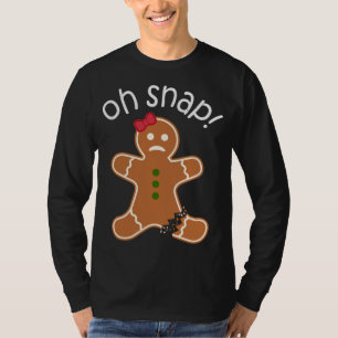 O, knap! Gingerbread Koekje Kleding Kerst T-shirt