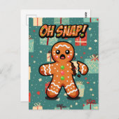 O, knap! Gingerbread Man Briefkaart (Voorkant / Achterkant)