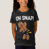 O, knap! Grappige peperkoek Man Cookie Kerstmis T-shirt (Voorkant)