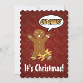 O, knap! Grappige peperkoek man vakantie groet Feestdagenkaart (Voorkant)