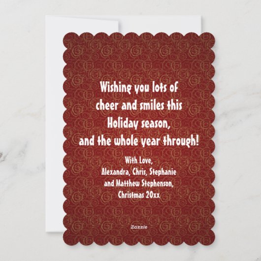 O, knap! Grappige peperkoek man vakantie groet Feestdagenkaart (Achterkant)