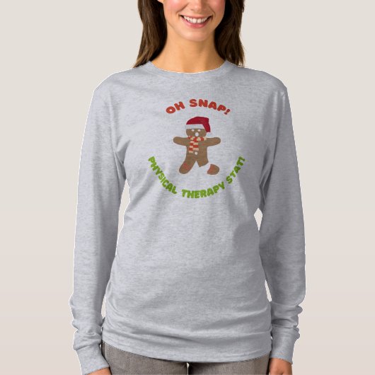 O, knap! Kerst Fysieke Therapie T-shirt (Voorkant)