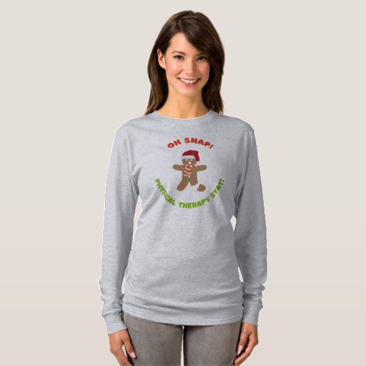 O, knap! Kerst Fysieke Therapie T-shirt (Voorkant volledig)