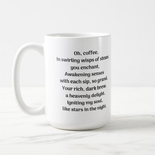 O, koffie, koffiemok (Links)