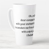 O, koffie, latte mok (Linkerhoek)