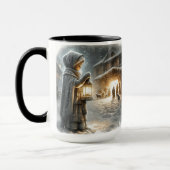 O kom, alle gij trouwe kerstkoffie Mok (Links)