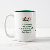 O kom allemaal Ye gelovige Hymn Two-Tone Coffee Mo Tweekleurige Koffiemok (Links)