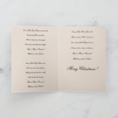 O, kom, Emmanuel Lyrics kerstkaart Feestdagen Kaart (Binnen)