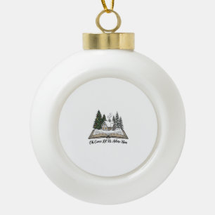 O kom, laat ons Hem aanbidden Kerstboek ontwerp_1 Keramische Bal Ornament