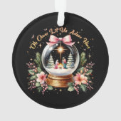 O kom, laat ons Hem aanbidden Kerststal Ornament (achterkant)