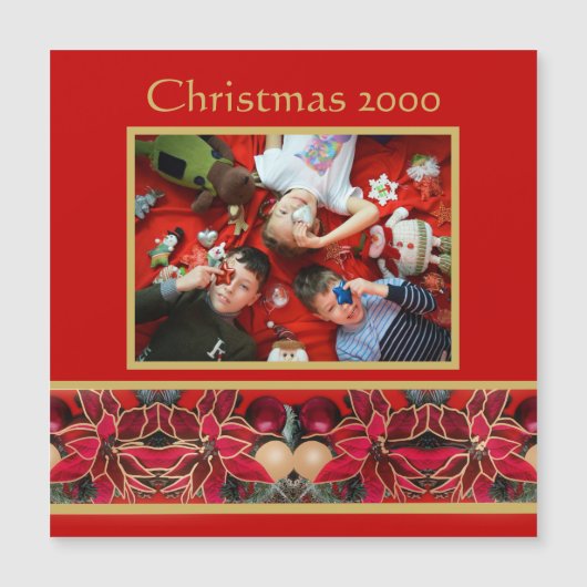 O kom laat ons Kerstmagneet (Voorkant)