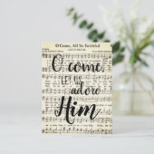 O, kom, laten we hem bewonderen briefkaart (Staand voorkant)