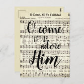 O, kom, laten we hem bewonderen briefkaart (Voorkant / Achterkant)