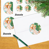 O kom, o kom, Emmanuel (detail) Advent Ronde Sticker