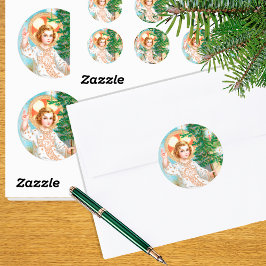 O kom, o kom, Emmanuel (detail) Advent Ronde Sticker