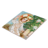 O kom, o kom, Emmanuel (detail) Advent Tegeltje (Zijkant)