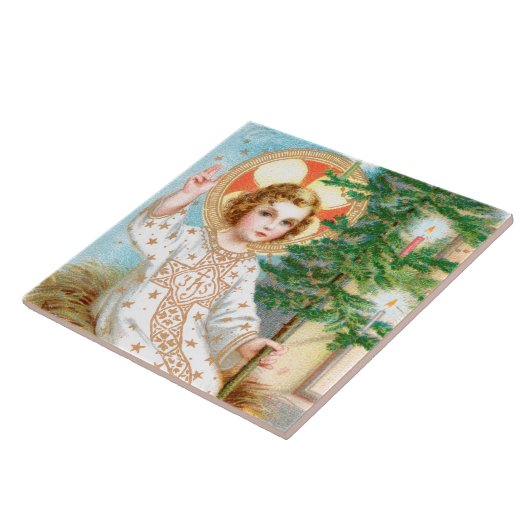 O kom, o kom, Emmanuel (detail) Advent Tegeltje (Zijkant)