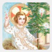 O kom, o kom, Emmanuel (detail) Advent Vierkante Sticker (Voorkant)