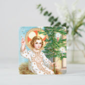 O kom, o kom, Emmanuel (detail) Vierkant Advent Kaart (Staand voorkant)