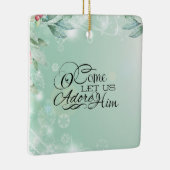 O kom ons helpen met zijn Bijbelse kerstmis Keramisch Ornament (Rechts)