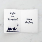 O Komt Allen Getrouw Minimalist  Feestdagen Kaart (Binnen)