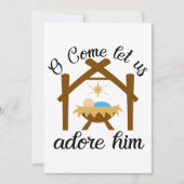 O Komt Hem Aanbidden Feestdagenkaart (Voorkant)