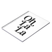 O la la notitieboek (Linkerzijde)