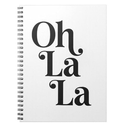 O la la notitieboek (Voorkant)