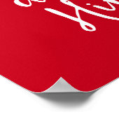 O, laat ons hem kerstdruk maken poster (Hoek)