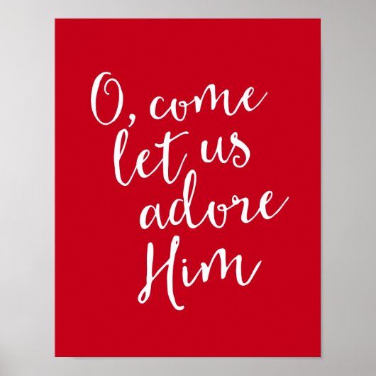 O, laat ons hem kerstdruk maken poster (Voorkant)