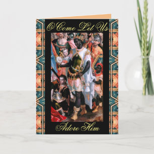 O, laat ons zijn kerstkaart aanprijzen feestdagen kaart