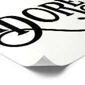 O laten we hem Fancy kunst van het moderne script Poster (Hoek)