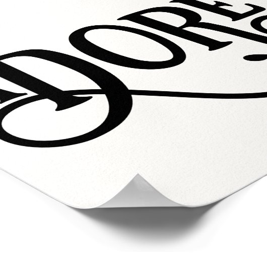 O laten we hem Fancy kunst van het moderne script  Poster (Hoek)