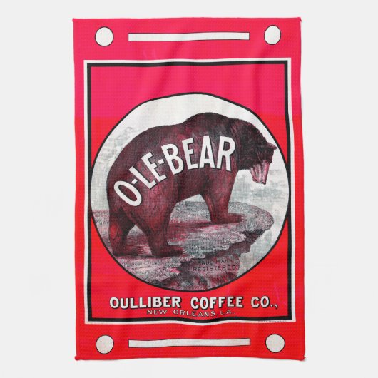 O-Le-Beer Coffee Theedoek (Verticaal)