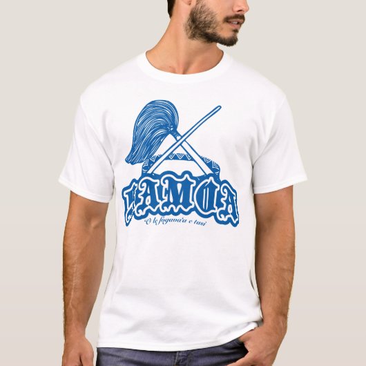 "O le fogava"a e tasi blue T-shirt (Voorkant)