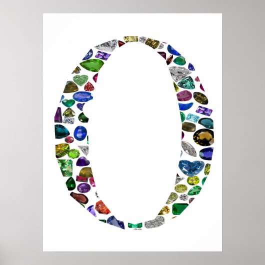 O Letter-Monogram Poster (Voorkant)