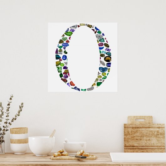 O Letter-Monogram Poster (Keuken)
