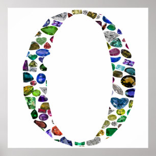 O Letter-Monogram Poster