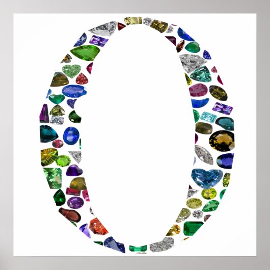 O Letter-Monogram Poster (Voorkant)