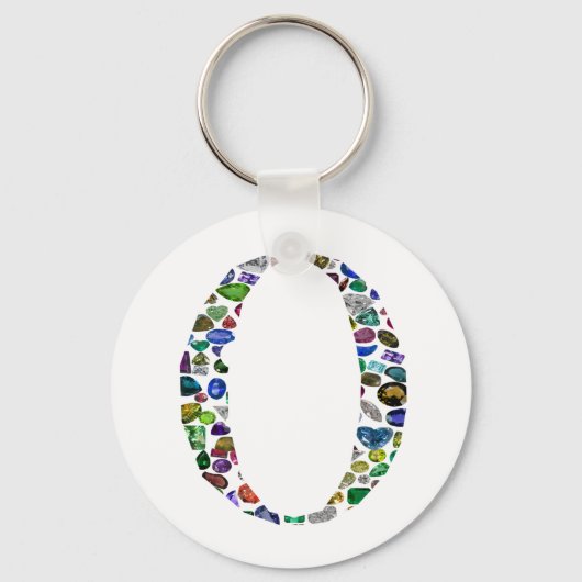 O Letter-Monogram Sleutelhanger (Voorkant)