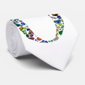 O Letter-Monogram Stropdas (Opgerold)