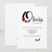 "O"-letter (voeg een voornaam toe met de letter O) Kaart (Voorkant / Achterkant)